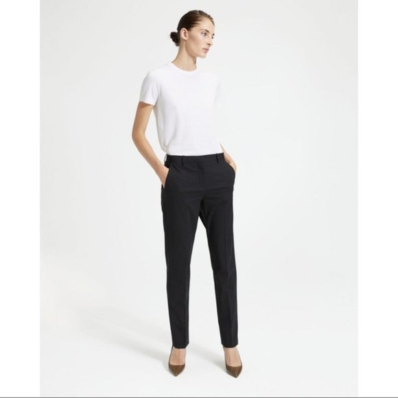Theory Pants - Theory Double Stretch Cotton Tailored Trouser